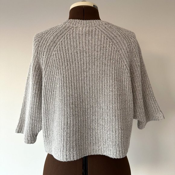 Silence & Noise Cropped Sweater with Neckline Cutout - Picture 3 of 6